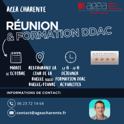 Réunion / Formation Charente 15 10 2024